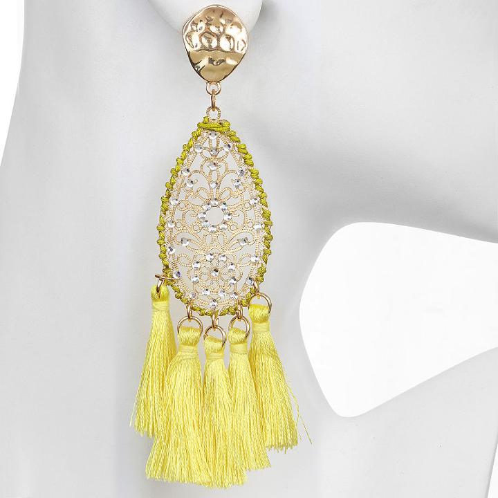 Bijoux Bar Brass Drop Earrings