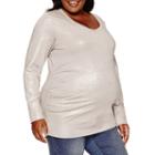 A.n.a Long Sleeve V Neck T-shirt-plus