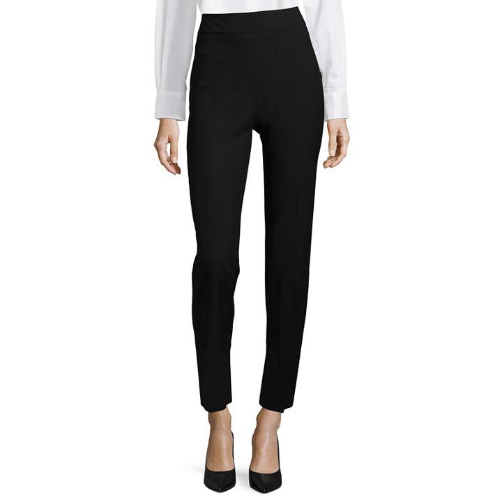 Liz Claiborne Classic Fit Side Zip Ankle Pants