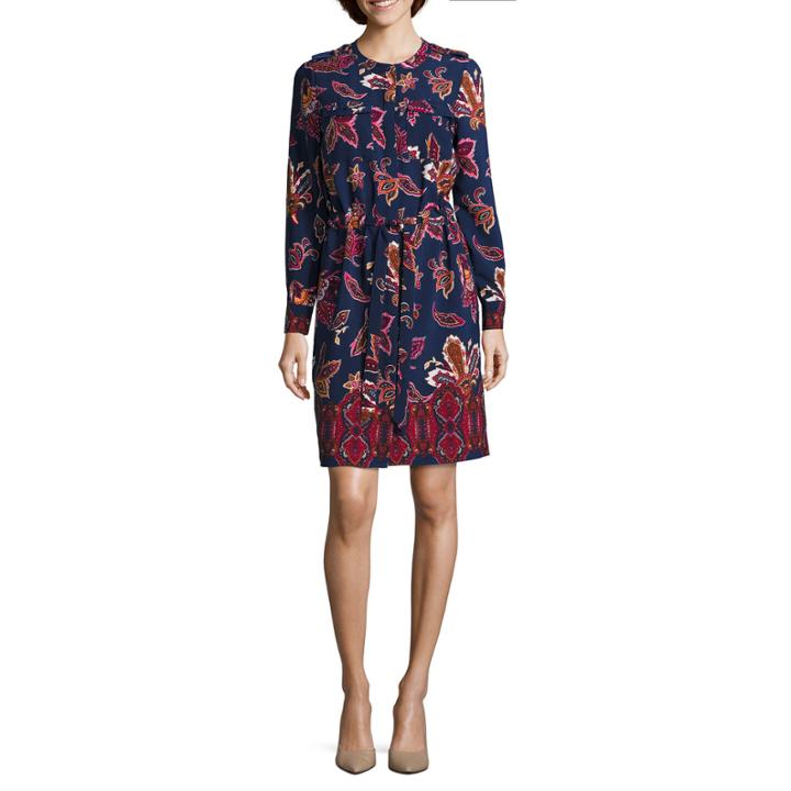 Liz Claiborne Long-sleeve Shirt Dress