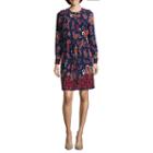 Liz Claiborne Long-sleeve Shirt Dress