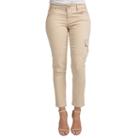 Chino Twill Khaki 5-pocket Skinny Ankle Length Cargo Pants