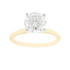 Womens 1 7/8 Ct. T.w. Round White Moissanite 14k Gold Solitaire Ring
