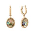 Liz Claiborne 38mm Oval Hoop Earrings