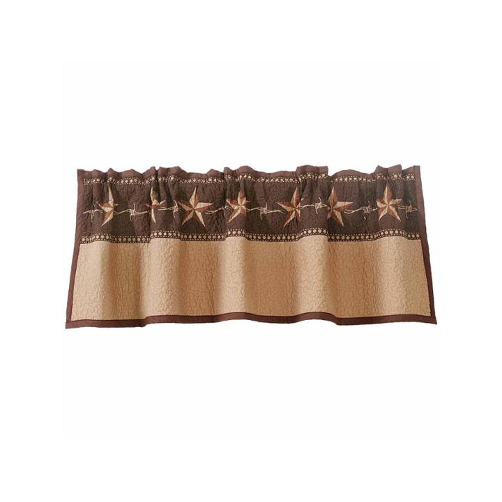 Hiend Accents 56x16 Star Ranch Quilted Valance