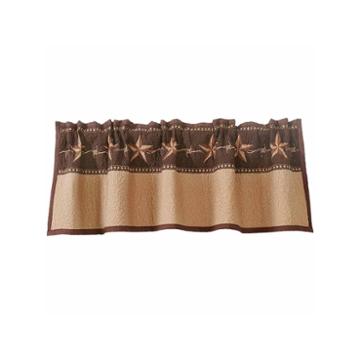 Hiend Accents 56x16 Star Ranch Quilted Valance