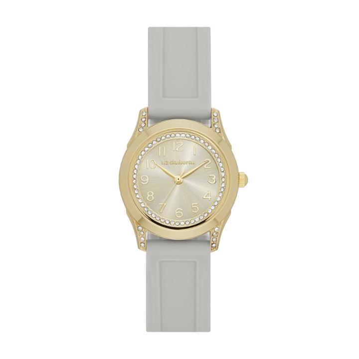 Liz Claiborne Womens Brown Strap Watch