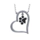 Aspca Tender Voices 1/5 Ct. T.w. Diamond Two-tone Pendant Necklace