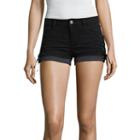 Arizona 2 1/2 Side Tie Denim Shorts-juniors