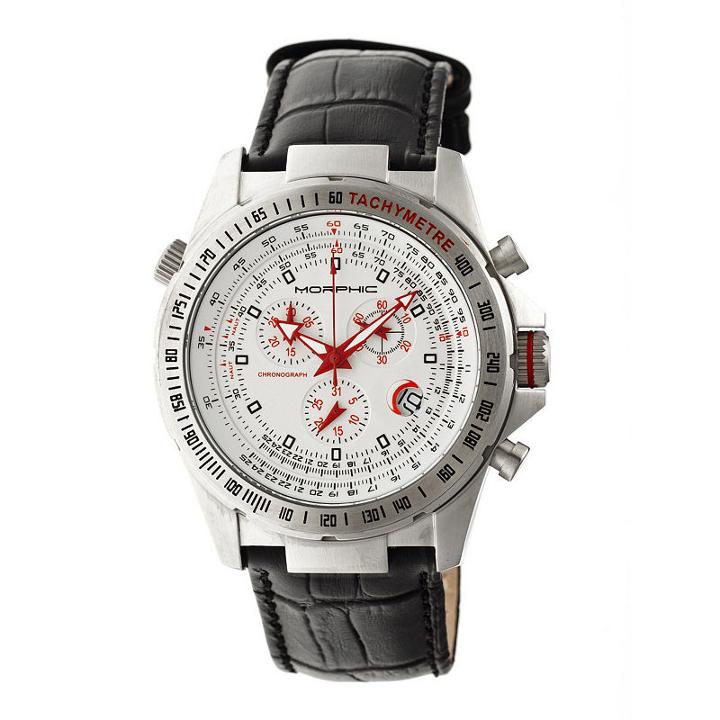 Morphic Unisex Black Strap Watch-mph3601