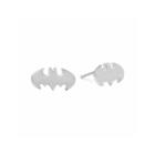 Dc Comics Batman Sterling Silver Stud Earrings