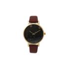 Olivia Pratt Womens Brown Strap Watch-17347cognac
