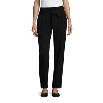Joe B By Joe Benbasset Black Woven Jogger Pants-juniors