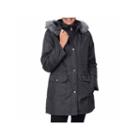 Fleet Street Bonded Stadium Anorak With Faux-fur Trim Hood