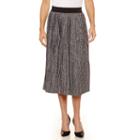 Sag Harbor Ruffles Knit Pleated Skirt