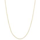 14k Gold Over Silver Semisolid Cable 22 Inch Chain Necklace
