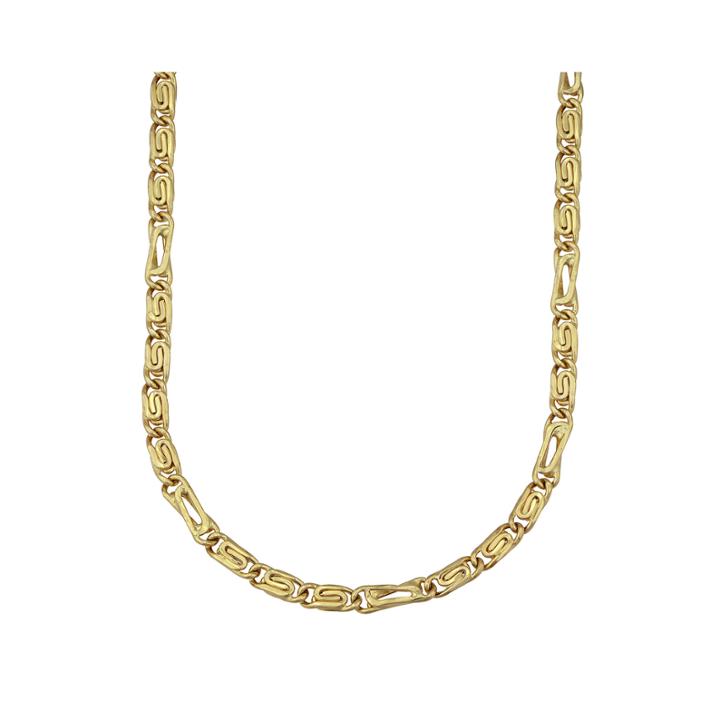 Made In Italy 14k Round Byzantine 22 Chain