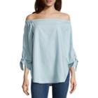 A.n.a. 3/4 Sleeve Cold Shoulder Blouse