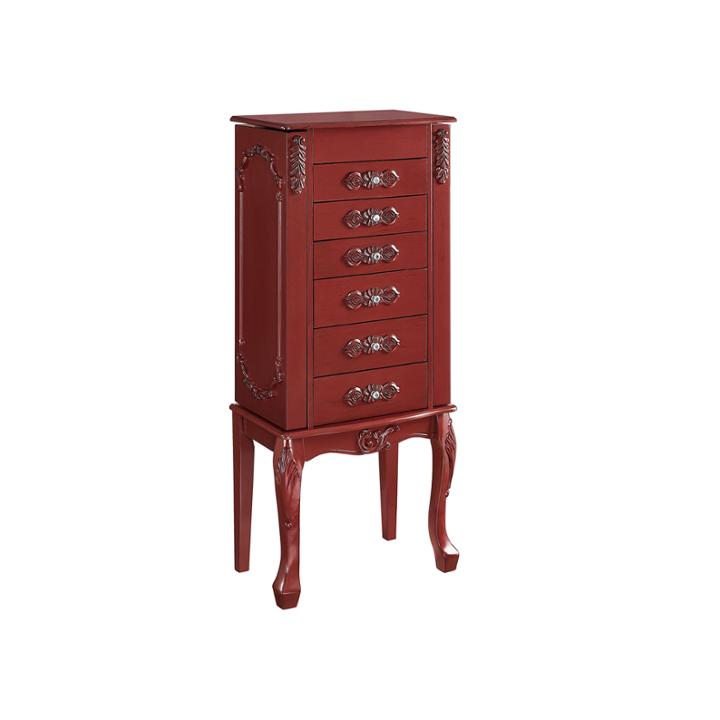 Red Jewelry Armoire