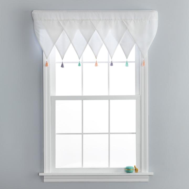 Frank And Lulu Tassel Party Rod-pocket Tailored Valance