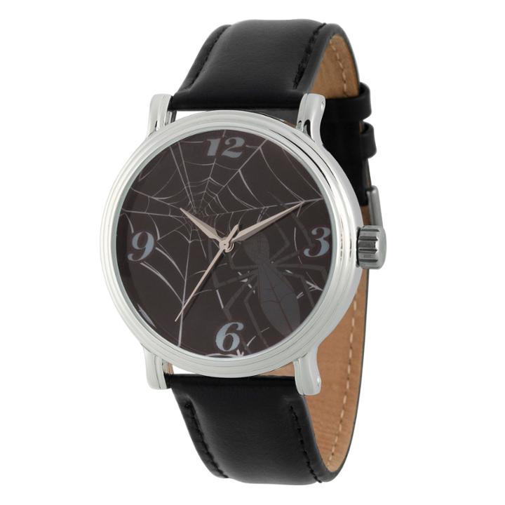 Spiderman Mens Black Strap Watch-wma000201