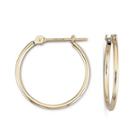 10k Gold 18mm Hoop Earrings