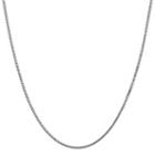 14k White Gold Solid Box 16-30 Chain Necklace