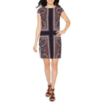 R & K Originals Short Sleeve Pattern Dress