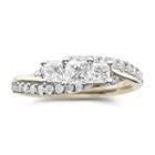 1 Ct. T.w. Princess Diamond 3-stone Engagement Ring