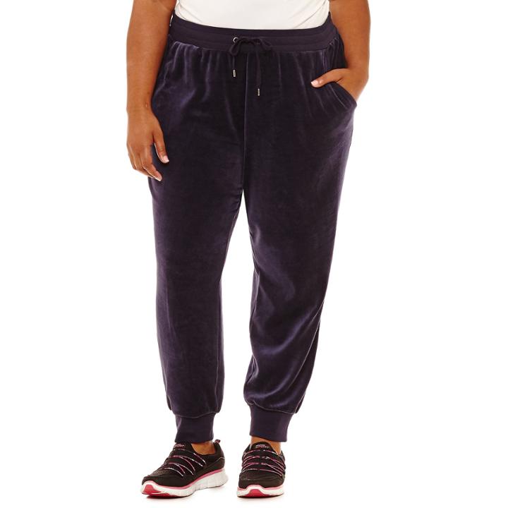 St. John's Bay Active Velour Jogger Pant-plus