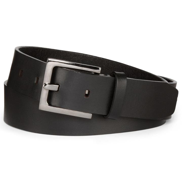 Mixit&trade; Hematite Buckle Leather Belt