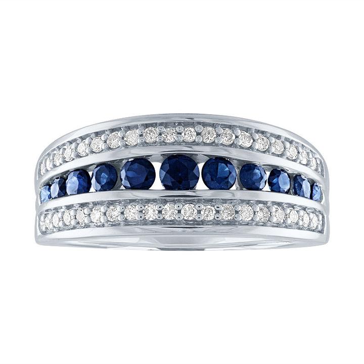 Modern Bride Gemstone Womens 1/5 Ct. T.w. Genuine Stone Multi Color Engagement Ring