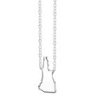 Footnotes Sterling Silver New Hampshire State Necklace