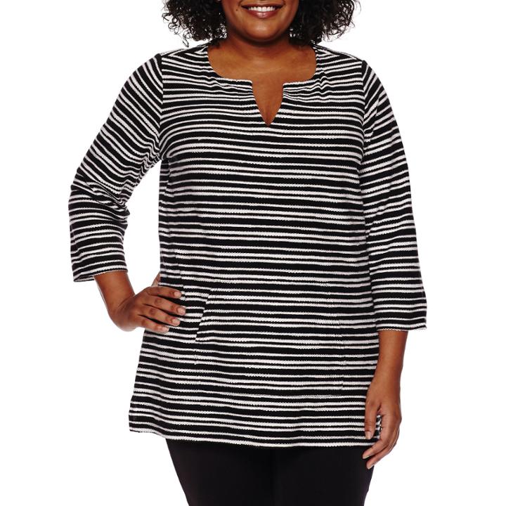 Claiborne Tunic Top Plus
