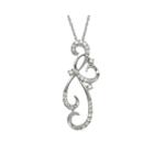 1/8 Ct. T.w. Diamond 10k White Gold Pendant Necklace