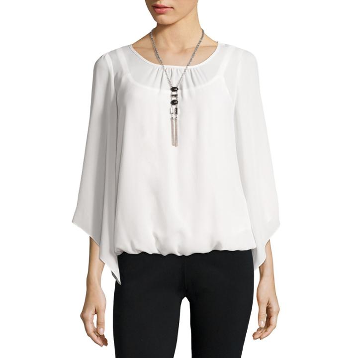 Alyx Cold-shoulder Bubble Necklace Top
