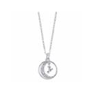 Sparkle Allure Womens Silver Over Brass Pendant Necklace