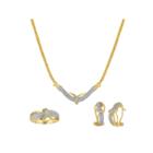 1/5 Ct. T.w. Diamond 14k Yellow Gold Over Brass 3-pc. Box Set