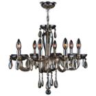 Gatsby Collection 8 Light Chrome Finish And Blownglass Chandelier