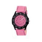 Crayo Womens Fun Pink Leather-band Watch Cracr2508