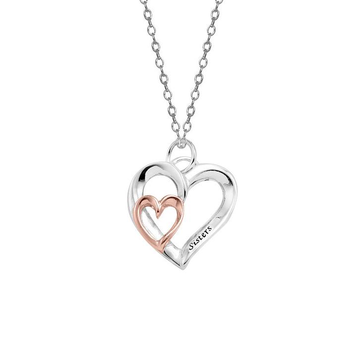 Footnotes Footnotes Womens Heart Pendant Necklace