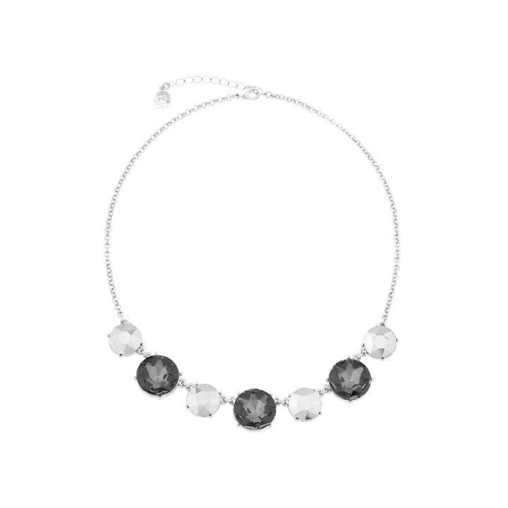 Monet Gray And Silver-tone Collar Necklace