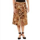 Alfred Dunner Jungle Love Animal Pleated Skirt