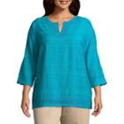 Alfred Dunner Scottsdale Texture Tunic - Plus