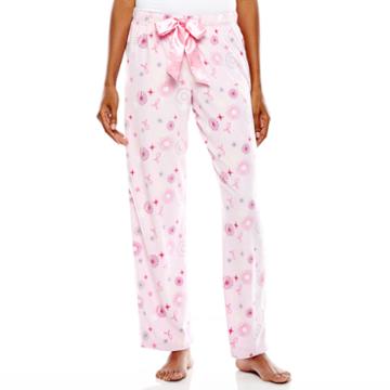 Jasmine Rose Breast Cancer Awareness Microfleece Sleep Pants
