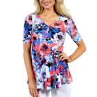 24/7 Comfort Apparel Country Club Casual Tunic Top