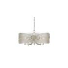 Zara 5-light Chandelier In White Gold