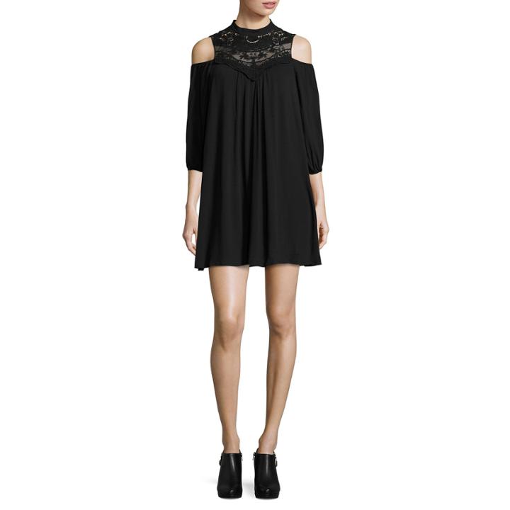 Love Reigns 3/4 Sleeve Lace A-line Dress-juniors