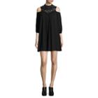 Love Reigns 3/4 Sleeve Lace A-line Dress-juniors