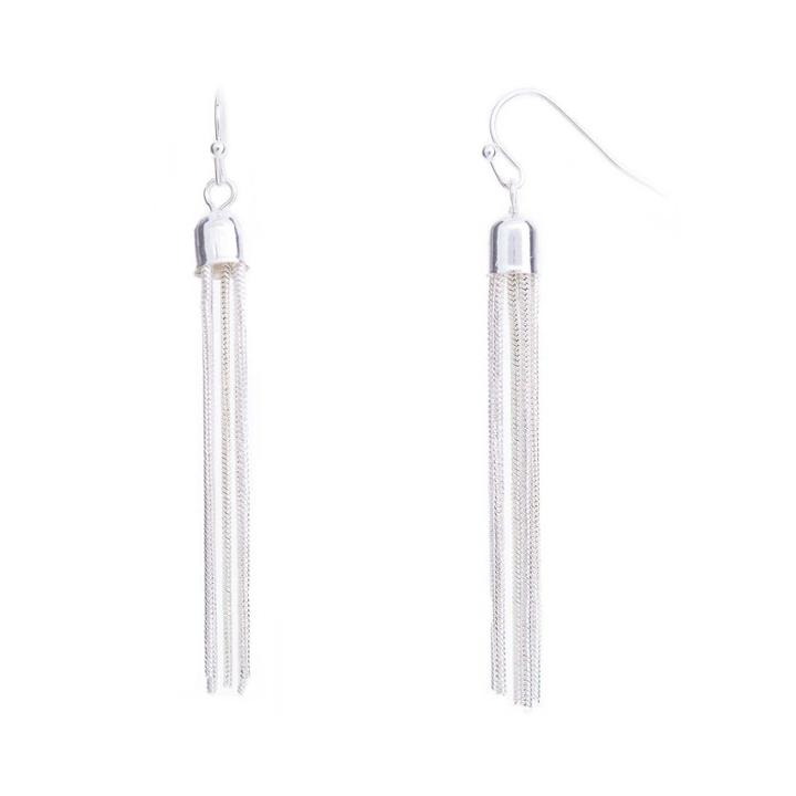 A.n.a Silver-tone Tassel Earrings